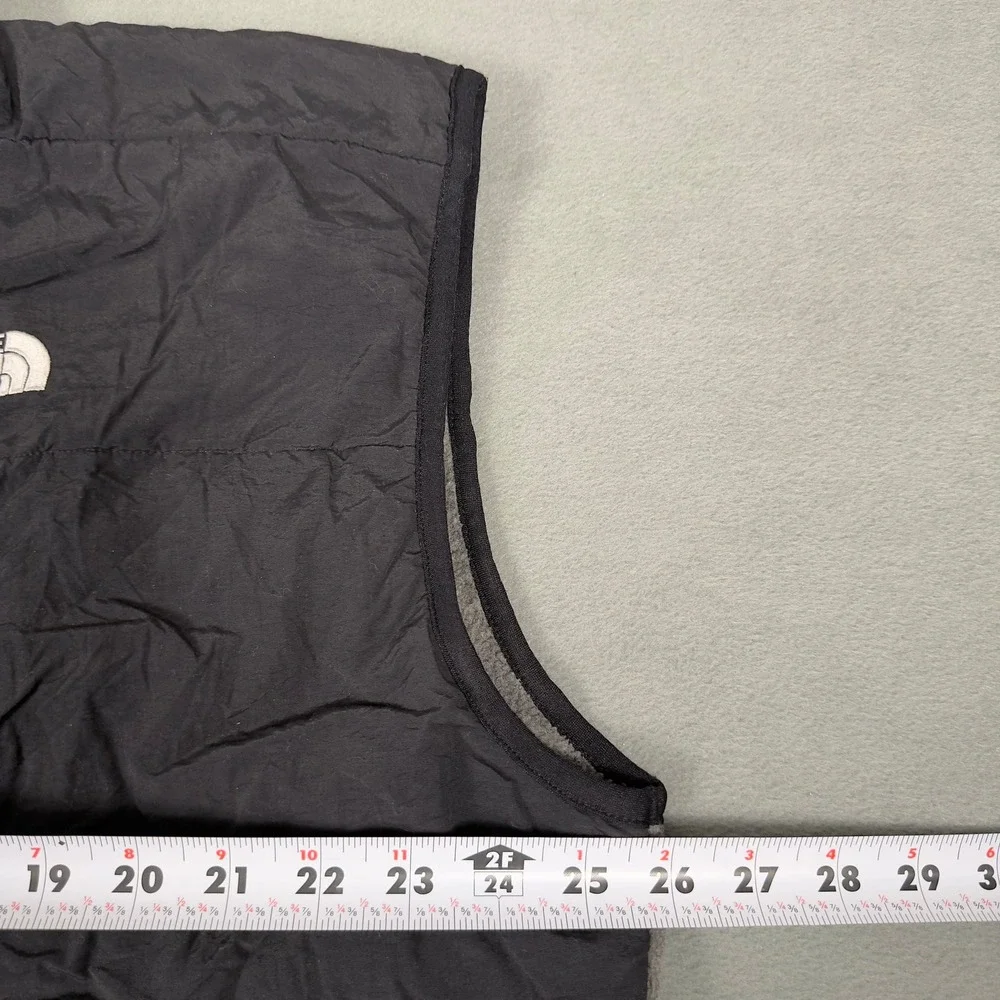 The North Face  Y2K Denali Fleece Vest Mens XL Gray Black Full Zip Made in USA